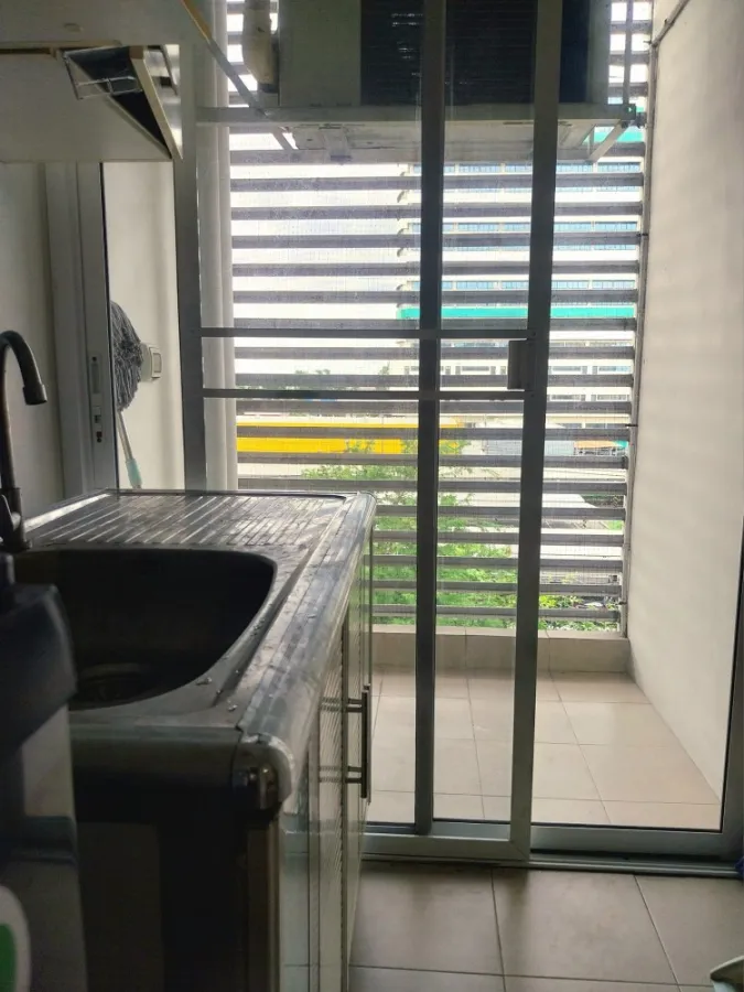 For rent: Plum Condo Nawamin, 5th floor, bright room, simply decorated, fully furnished. You shouldn't miss it.