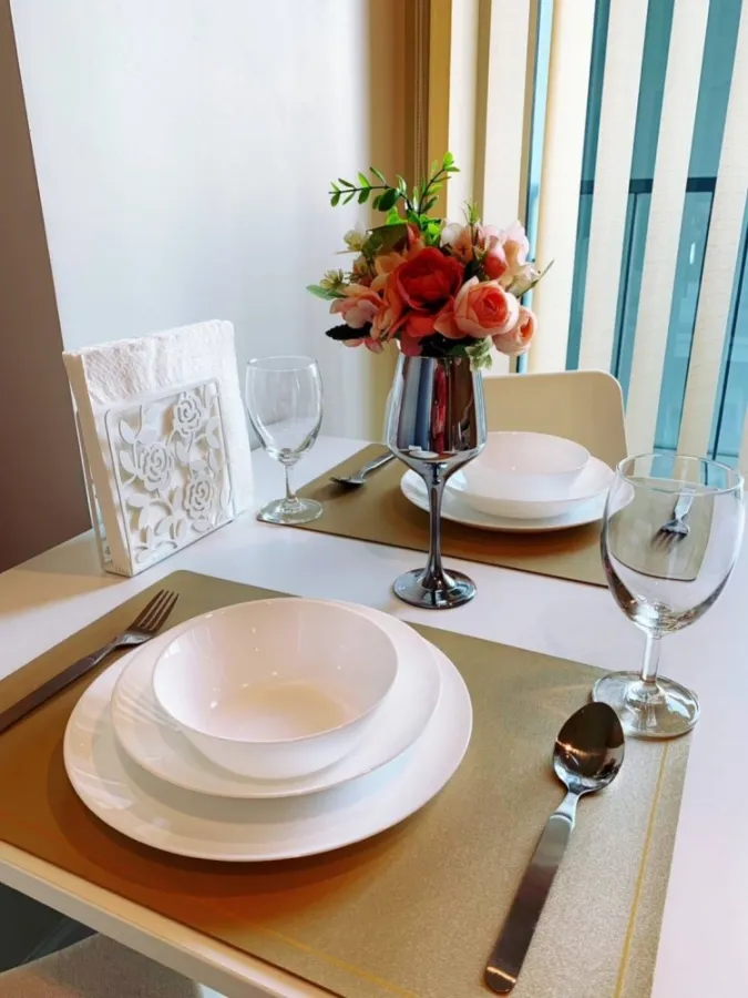 Condo for rent, Metro Sky Wutthakat, ready to move in Fully furnished + electrical appliances, good price, book quickly before you miss it.