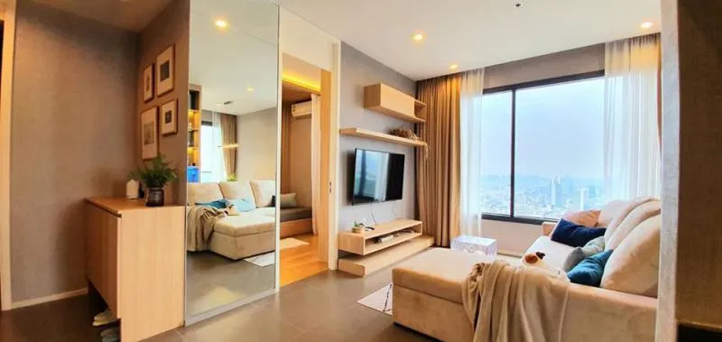 ขายคอนโด M Ladprao สวยเวอร์ 2 นอน 2 น้ำ ห้องนั่งเล่นใหญ่ มีไม่กี่ห้องในตึก 62.13 ตรม ห้ามพลาด !!