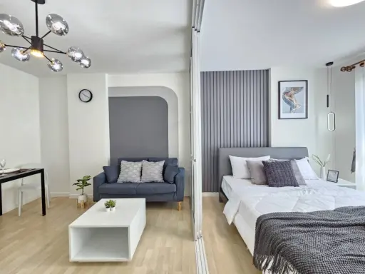 For rent!! Condo D Condo Ramkhamhaeng 64, 2nd floor, Building B, beautiful room, fully furnished, ready to move in, hurry up and book now!! images