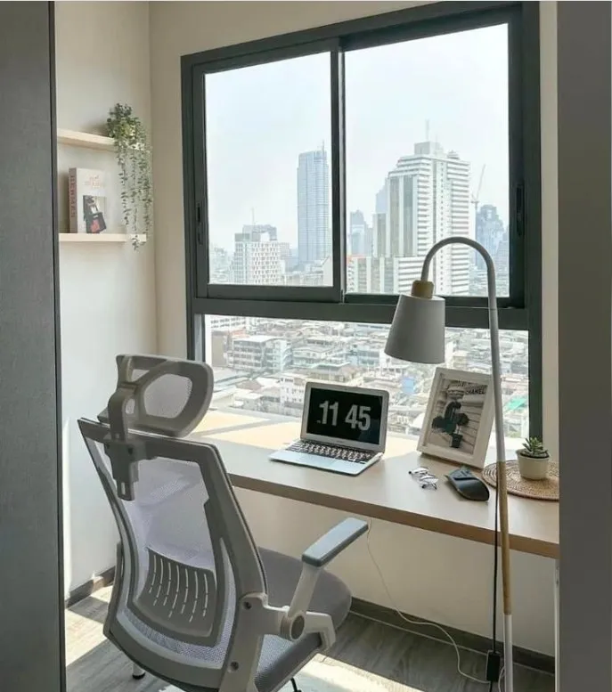 ให้เช่า IDEO CHULA-SAMYAN ตกแต่งครบชุด พร้อมเข้าอยู่ทันที โทนสีขาวสะอาดตา จองได้เลยจ้า ด่วนๆ