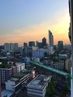 For rent, Lumpini Place Ratchayothin, quiet room, beautiful view, 18th floor, complete amenities. Reserve first, stay first.