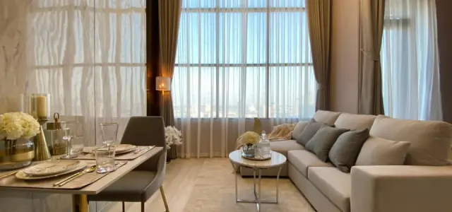 ให้เช่า KnightsBridge Prime Sathorn ชั้น 28 วิวแม่น้ำแจ่ม ห้องตกแต่ง Buit-In สวย สไตล์ LUXURY จองเลย images