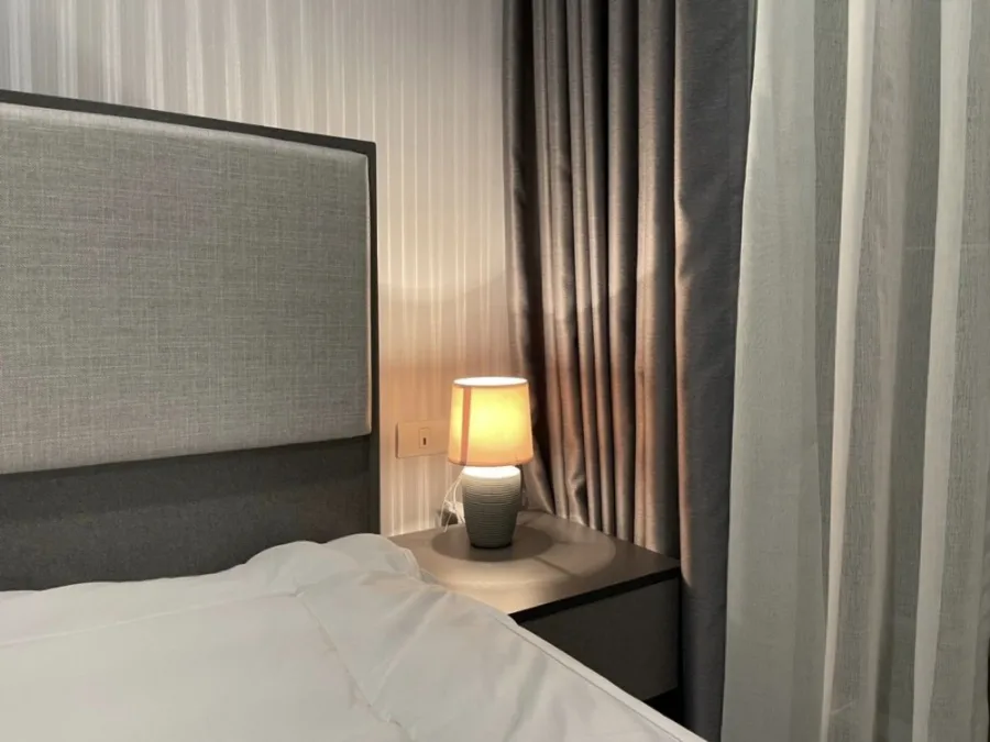 Condo for rent Ideo Ratchada-Sutthisan. room ready Decorated in gray-white tones has a height of 14th floor north