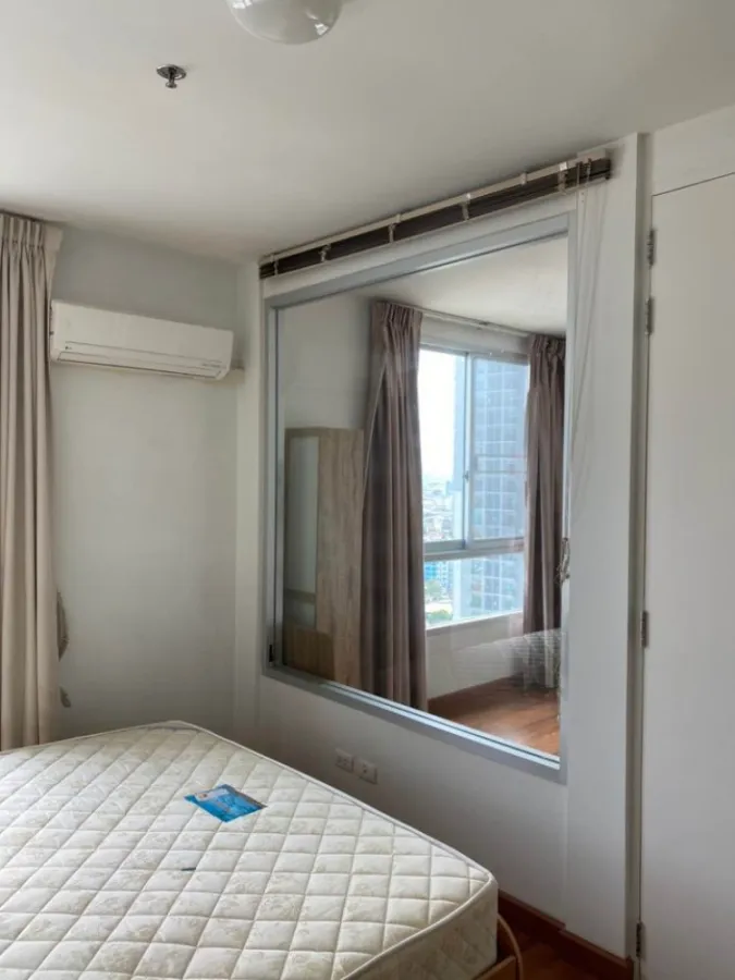 For rent, The Parkland Ratchada-Thapra, nice room, 23rd floor, north, good wind, sky train view, no building to block, book now.
