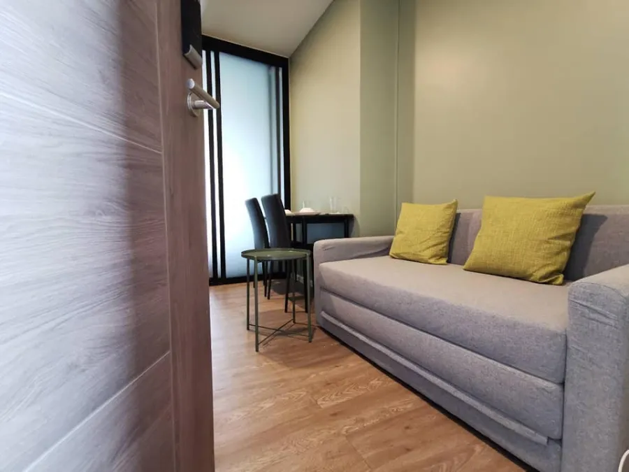 ให้เช่า Modiz Sukhumvit 50 ชั้น 14 วิวสวน ห้องกั้นเป็นสัดส่วน เฟอร์ครบ จบที่เดียว รีบจองเลย