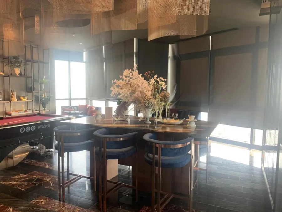Condo for rent, Edge Central - Pattaya (Central Pattaya), 7th floor, garden view, can see fireworks from the room. Reserve now.