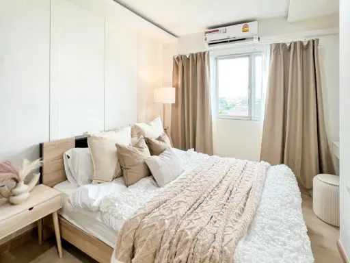 For sale: The Privacy Ladprao-Sena. The room is very nice. Decorated in a minimalist style. Minimalist. Minimalists can't miss it.