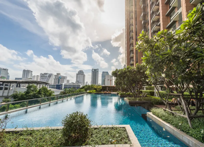 For sale, for rent, luxury condo, Villa Asoke, 37-38th floor, corner room, the most beautiful view on the floor, luxuriously decorated, hurry and rese
