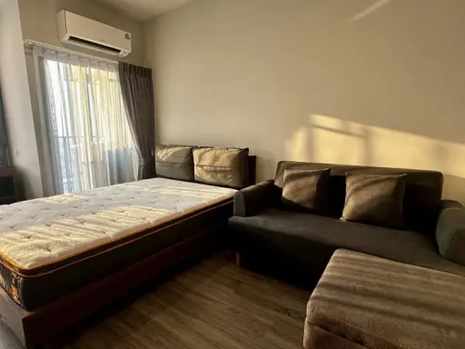 For rent IDEO Ramkhamhaeng - Lam Sali Station ห้องชั้นสูง ตำแหน่งดี ติดบันไดหนีไฟ แบบนี้ต้องจอง images