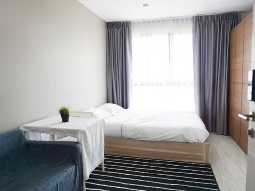 Urgent for rent !! Ideo Mobi Sukhumvit Eastgate Condo, beautiful room, clean, airy, high angle view, beautiful, fully furnished, complete, do not miss !! images