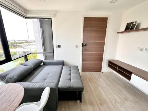 For rent: Atmoz Ladprao 71, 8th floor, 1 Bedroom Exclusive room, fully furnished, livable, great view, book now, urgent.