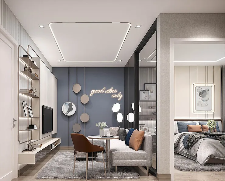 ขาย Larissa Condo Praksa 5 ห้องน่าอยู่ ชั้น 4 ติดวอลเปเปอร์อย่างดี เดินทางสะดวก จองเลยตอนนี้