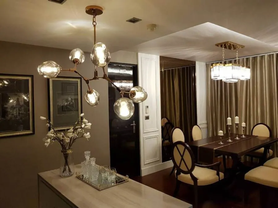For sale, for rent, The Address Sukhumvit 61, 4th floor, spacious room, comfortable, beautifully decorated, livable. If interested, hurry and reserve