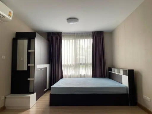 For rent, Plum Condo, Phahonyothin 89, 2nd floor, corner room, comes with complete decorations. Book now quickly.