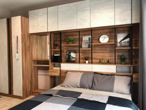 ขายPlum Condo Ramkhamhaeng Station แต่งห้องเหมือนอยู่เองเฟอร์นิเจอร์พร้อม หิ้วกระเป๋าเข้าอยู่ได้เลย images