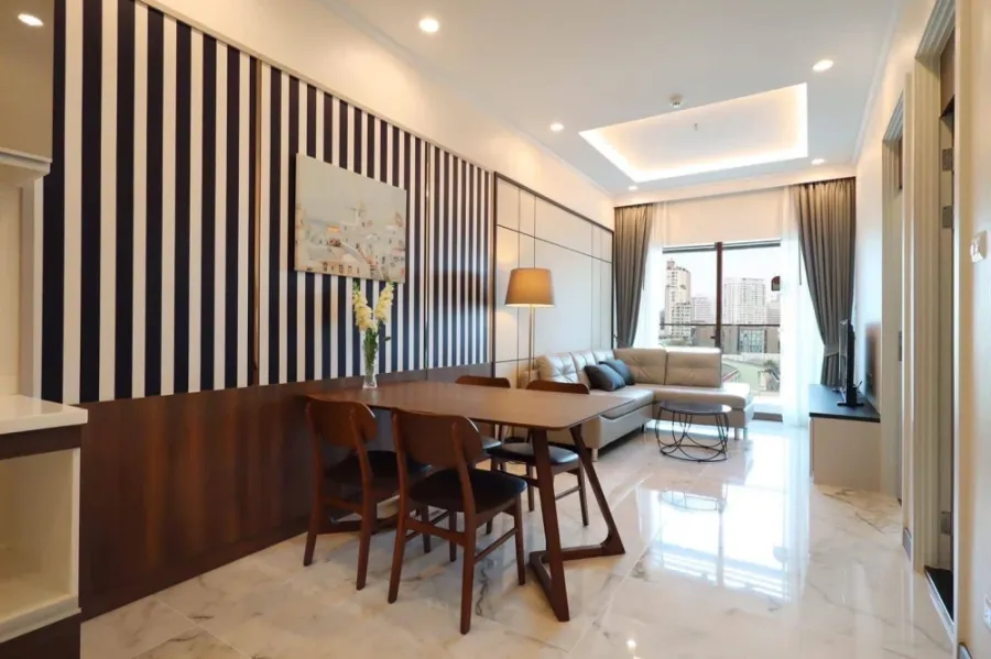 For rent Supalai Elite Surawong, spacious room, lots of usable space, decorated in a controlled tone, built-in walls, very cool, hurry and book now!