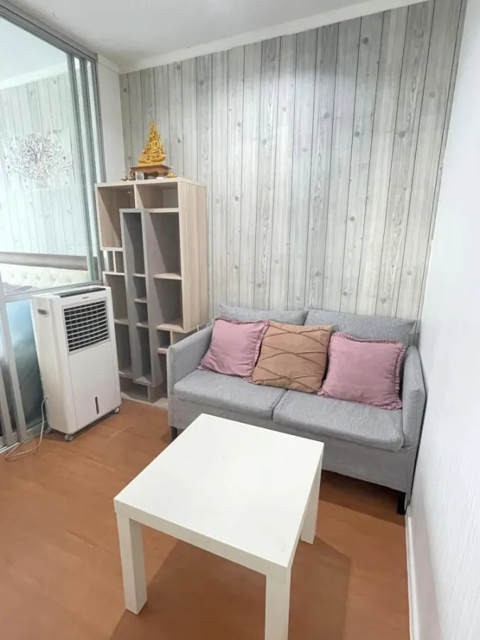 For rent, Lumpini Park Rattanathibet - Ngamwongwan, 12th floor, partition room, comes with complete decoration, book now.