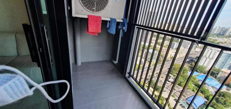 Condolette Midst Rama 9 for rent, 30th floor, beautiful view, fully furnished room, full furniture, electrical appliances, ready to reserve