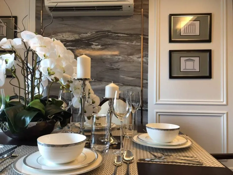 For sale, for rent, The Address Sukhumvit 61, 4th floor, spacious room, comfortable, beautifully decorated, livable. If interested, hurry and reserve