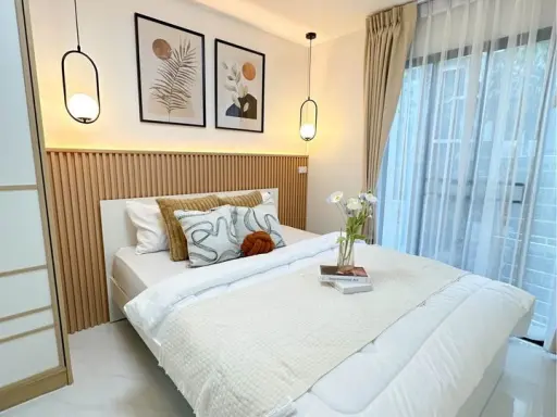 ขาย ไอคอนโด สุขุมวิท 105 ห้องแต่งมินิมอล มินิใจ เฟอร์นิเจอร์ครบชุด สายมินิมอลจองด่วนจ้า
