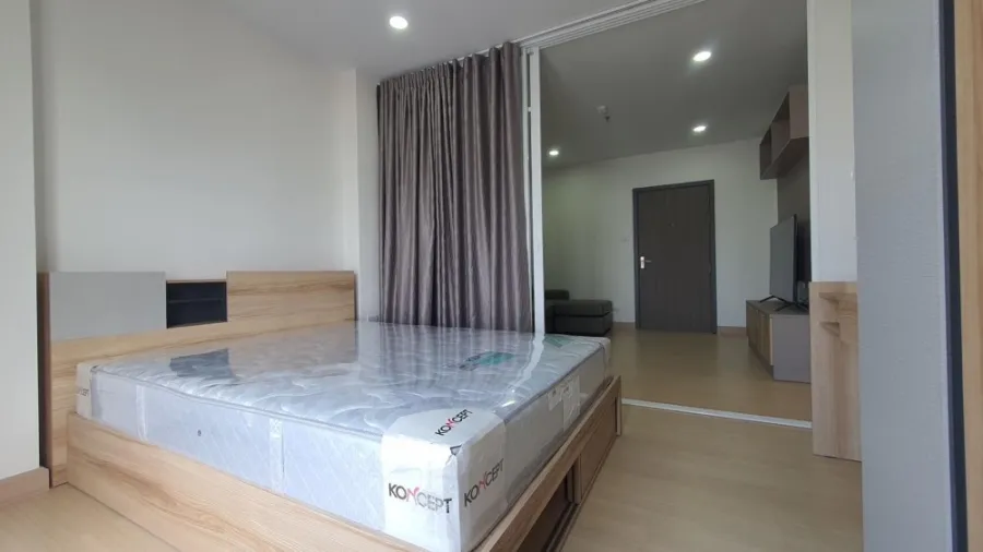 Condo for rent, Supalai Veranda Ramkhamhaeng, nice room, furnished + electrical appliances ready, has a very high view, book now.