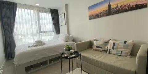 ให้เช่า Atmoz Oasis Onnut ห้องตกแต่งมีสไตล์ น่าอยู่ เห็นวิวเมือง ห้ามพลาด