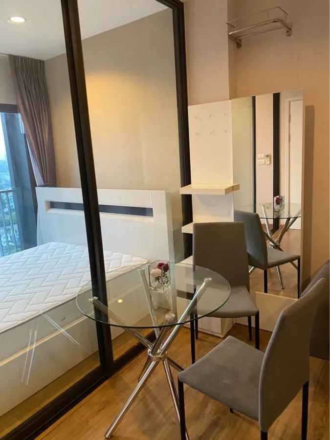 Condo The Tree Rio Bang Ao Next to MRT Bang Ao 1 bedroom, 1 bathroom Size 32 square meters 11th floor, Chao Phraya River curve view Decorated and ful