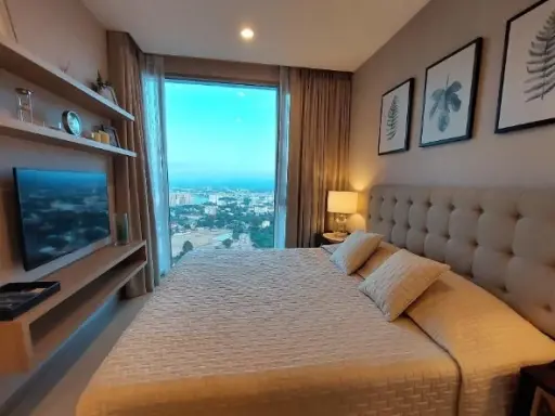ขาย The Riviera Wong Amat Beach ชั้น 32 ห้องมุม แต่งครบ น่าอยู่ สนใจจองเลย