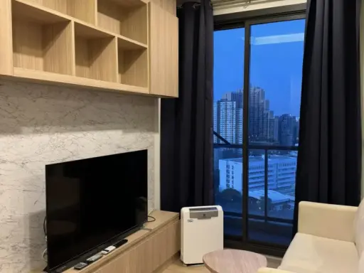 For rent: M Jatujak, 19th floor, comes with complete furniture and appliances. Hurry and reserve now, don't wait.