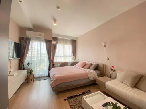 For rent, Ideo New Rama 9, nice room, fully furnished, beautiful, complete here. Plus the price is not strong Hurry up to reserve before the room slips out. images