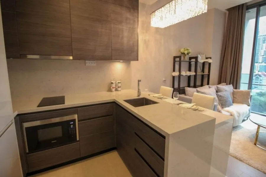 For sale and rent, Lavik Sukhumvit 57, 16th floor, great city view. Fully furnished, great built-in, so good, book now.