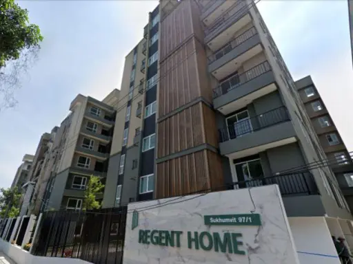 For rent, Regent Home Sukhumvit 97/1, size 28 sq m, 7th floor, no block view, there is a washing machine.