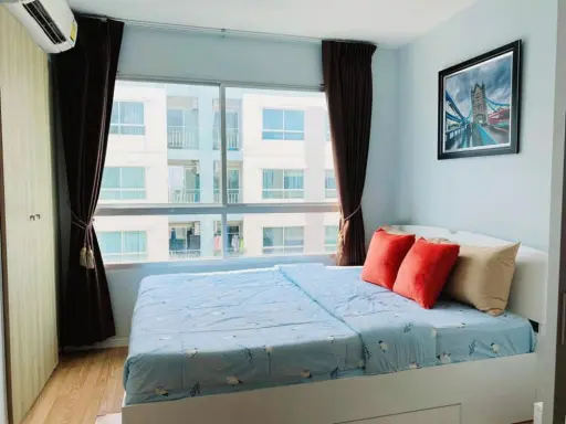 Urgent for rent !! Condo Lumpini Ville On Nut 46, garden view, complete furniture, book now !!