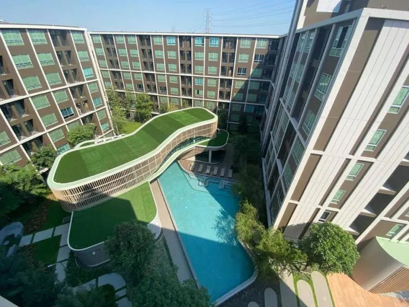 ขาย ดีคอนโด แคมปัส รีสอร์ท โดม - รังสิต ชั้น1 วิวสวน ไม่โดดแดด ลมพัดเย็นสบาย จองเลย ฟินนน!!
