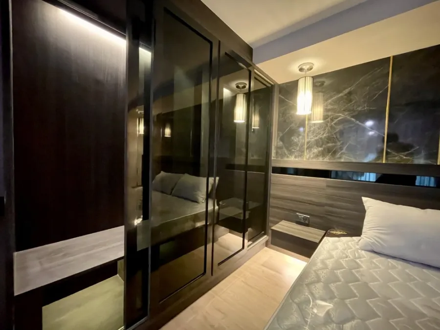 Condo for rent Knightsbridge Duplex Tiwanon, Duplex room, fully furnished, fully built-in Hurry up and reserve now.
