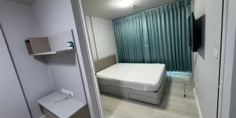 ให้เช่า D Condo รามคำแหง พร้อมเข้าอยู่ ชั้น 3 วิว สระว่ายน้ำ ห้องรับแดดยามเช้า มีเครื่องซักผ้าในตัว