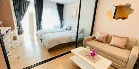 ปล่อยเช่า KAVE TOWN SPACE เฟอร์นิเจอร์ build-in เครื่องใช้ไฟฟ้าจัดเต็ม ชั้น 7 วิวสระ สนใจรีบเลยน้า