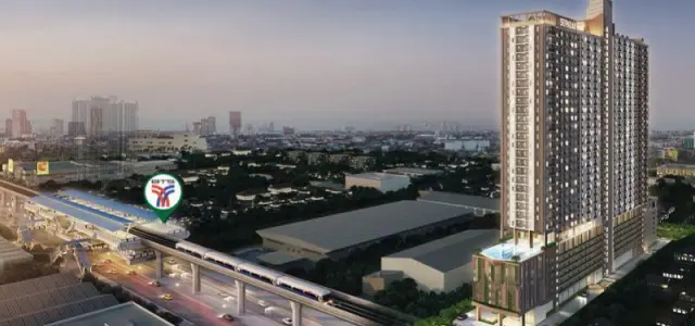 -ขายดาวน์ Supalai Veranda Sukhumvit 117 ชั้น9 ทิศใต้ ลมเย็นไม่มีตึกบัง หันหน้าเจอช้าง ห้ามพลาด- images
