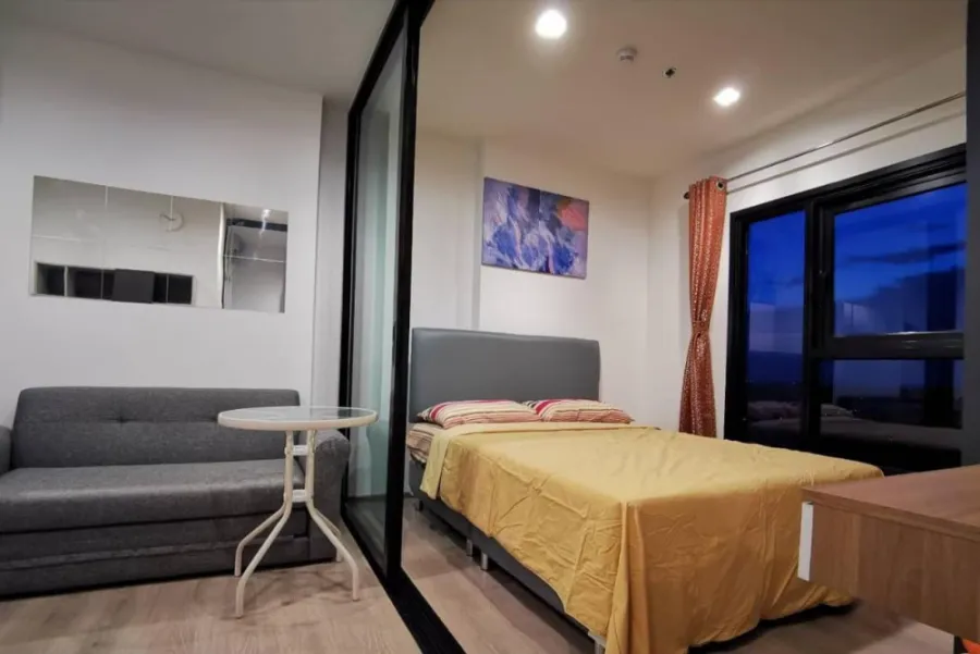 ให้เช่าห้องที่ THE BASE Phetkasem ห้องขนาด25 ตร.ม ชั้นสูง จัดสัดส่วนห้องลงตัวเวอร์ รีบจองก่อนหลุดมือ