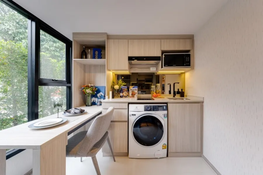 Selling down payment Condo Origin Place Phetkasem, corner room with privacy, high floor, doesn't block the view, hurry and reserve before you miss out