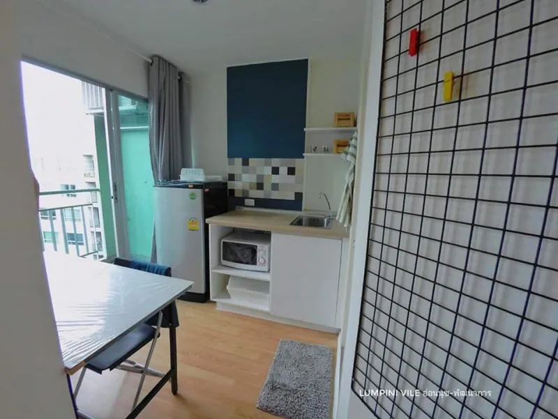 Condo for rent Lumpini Ville On Nut-Phatthanakan 1 bedroom 1 bath beautiful room, fully furnished, ready to move in, book now
