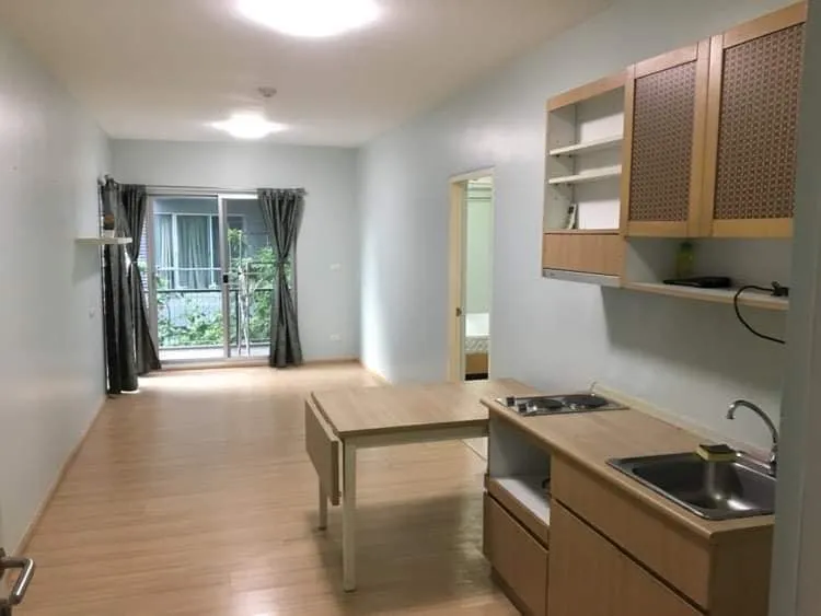 Condo for sale, A Space Play Ratchada-Sutthisan, 3rd floor, pool view, very spacious room. Block in the most proportion. Don't miss it.