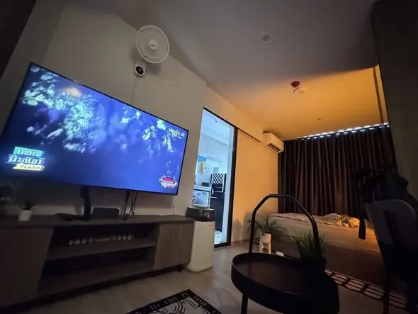For rent: Nue Core Khu Khot Station, a nice room on the 8th floor, good location, convenient transportation, fully furnished, hurry and reserve now!