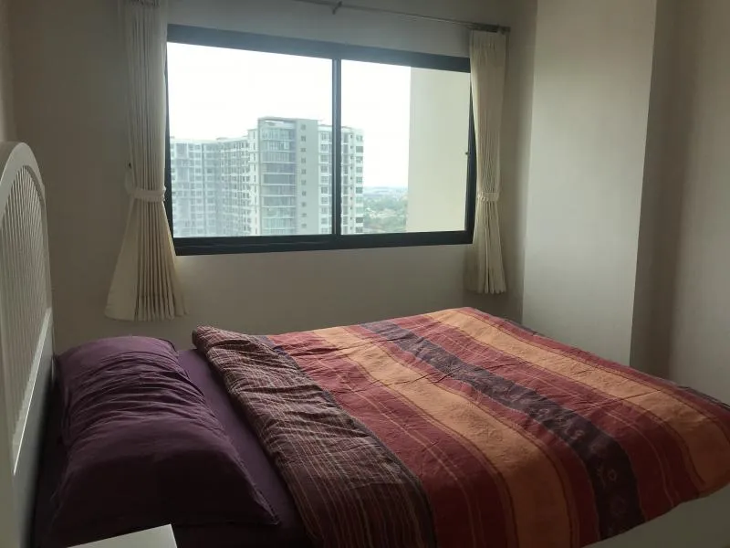 Urgent sale, Supalai Loft Chaengwattana, double bed, high floor, beautiful view, like it.