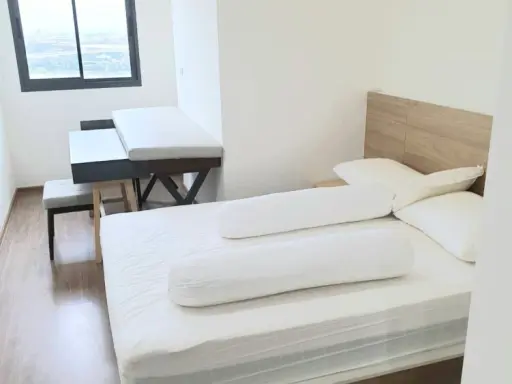 For sale, rent, U Delight Residence, Riverfront Rama 3, high floor, Chao Phraya River view, fully furnished, if interested, book now.