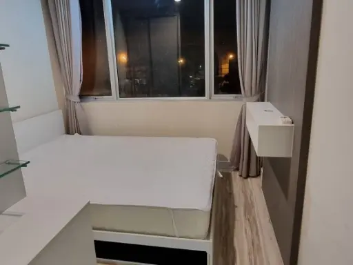 For rent, Sammakorn S9 condominium, studio room, comes with furniture, electrical appliances, good price, book quickly