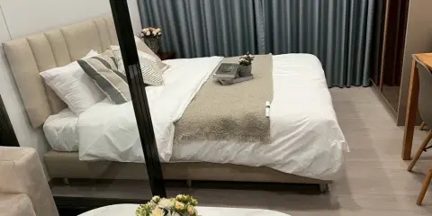 For rent One 9 Five Asoke-Rama 9 ห้องน่าอยู่ ชั้น 43 ได้วิวสูง เฟอร์ เครื่องใช้ไฟฟ้าครบ รีบมาจองเลย