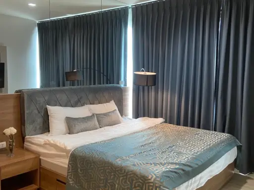 For rent, Rhythm Sathorn, 20th floor, Sathorn Bridge view, Chao Phraya River, 2 bedrooms, fully furnished, livable, book now, hurry up. images