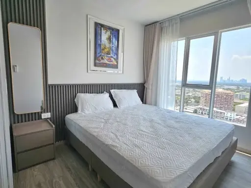 For rent: Regent Home Bangna, 1 bedroom, 1 bathroom. Decorated in a coordinated theme, fully furnished. Don't miss out!